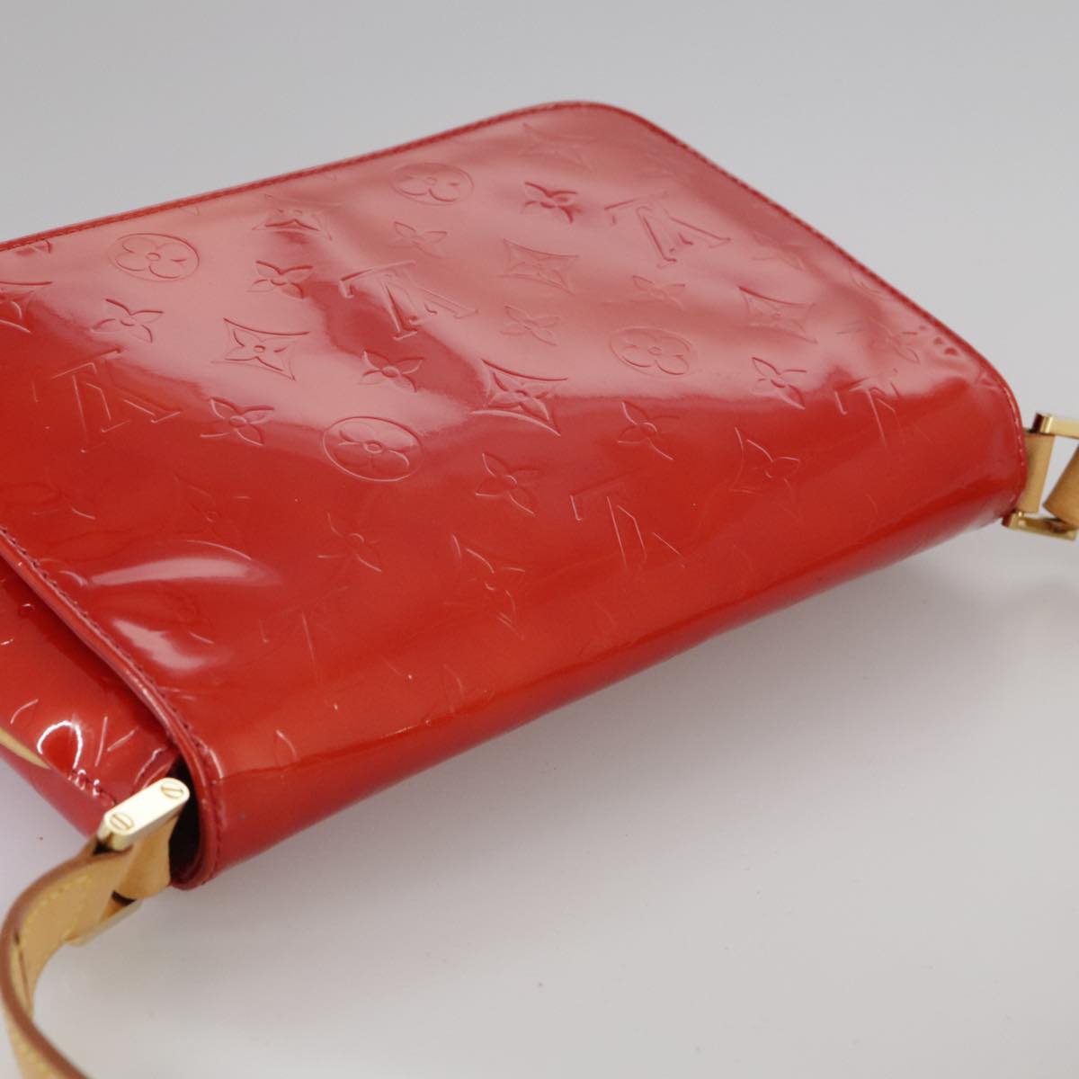 LOUIS VUITTON Monogram Vernis Thompson Street Bag Red M91094 LV 108407
