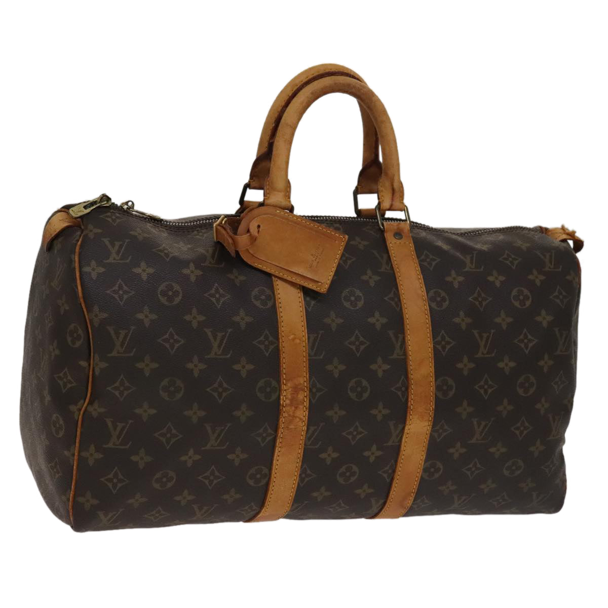 LOUIS VUITTON Monogram Keepall 45 Boston Bag M41428 LV 108521