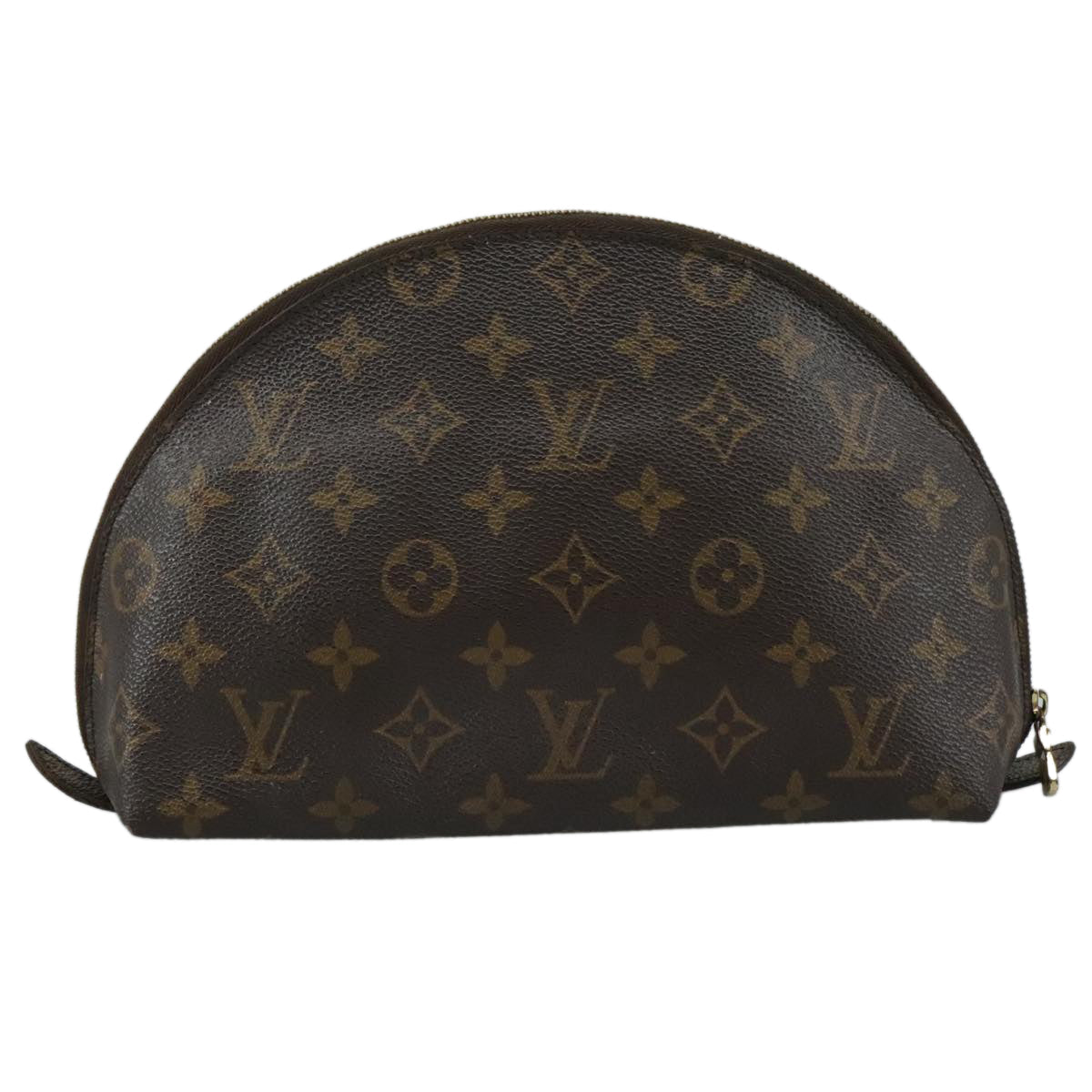 LOUIS VUITTON Monogram Trousse Demi Ronde Cosmetic Pouch M47520 LV 108564