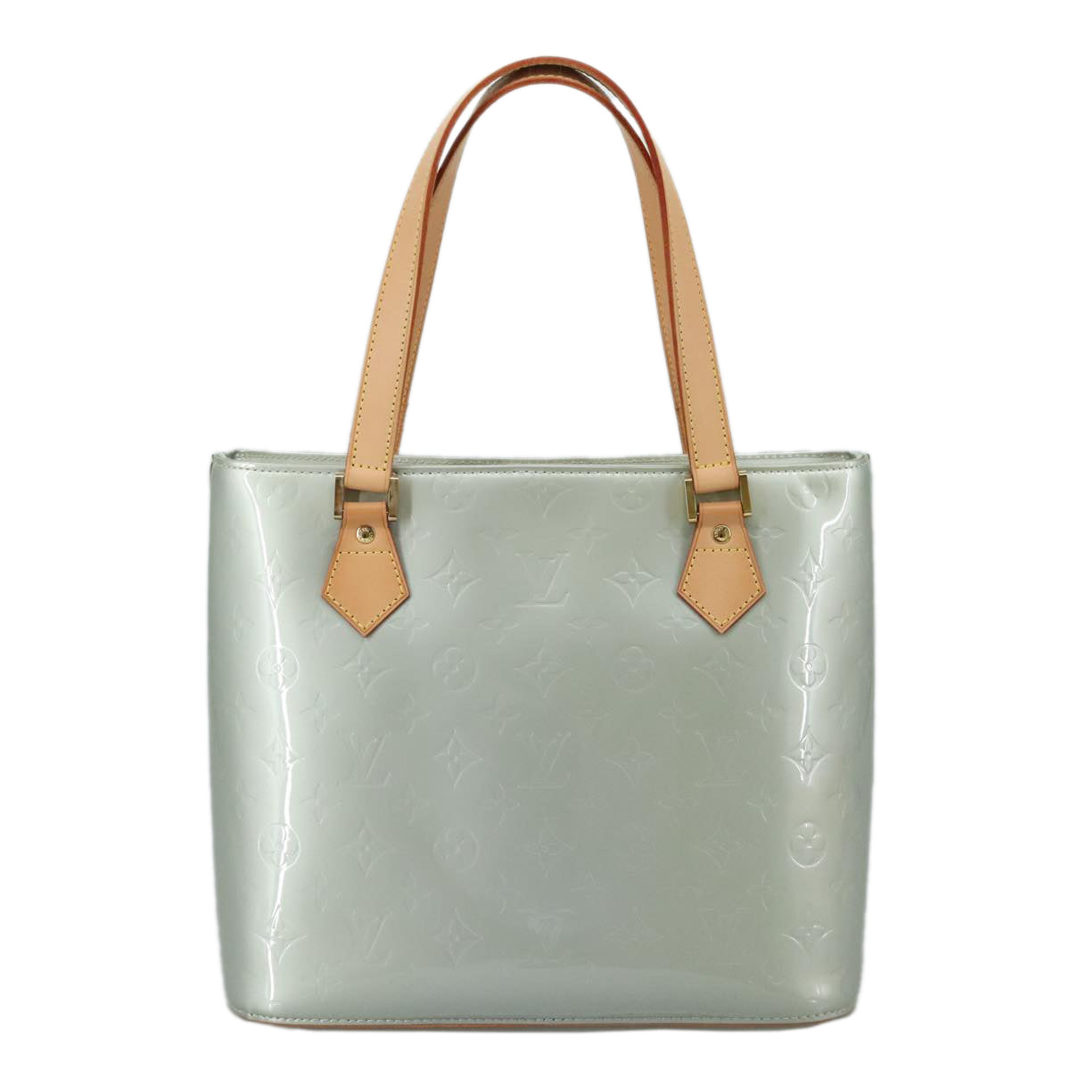 LOUIS VUITTON Monogram Vernis Houston Hand Bag Gris M91053 LV 108578