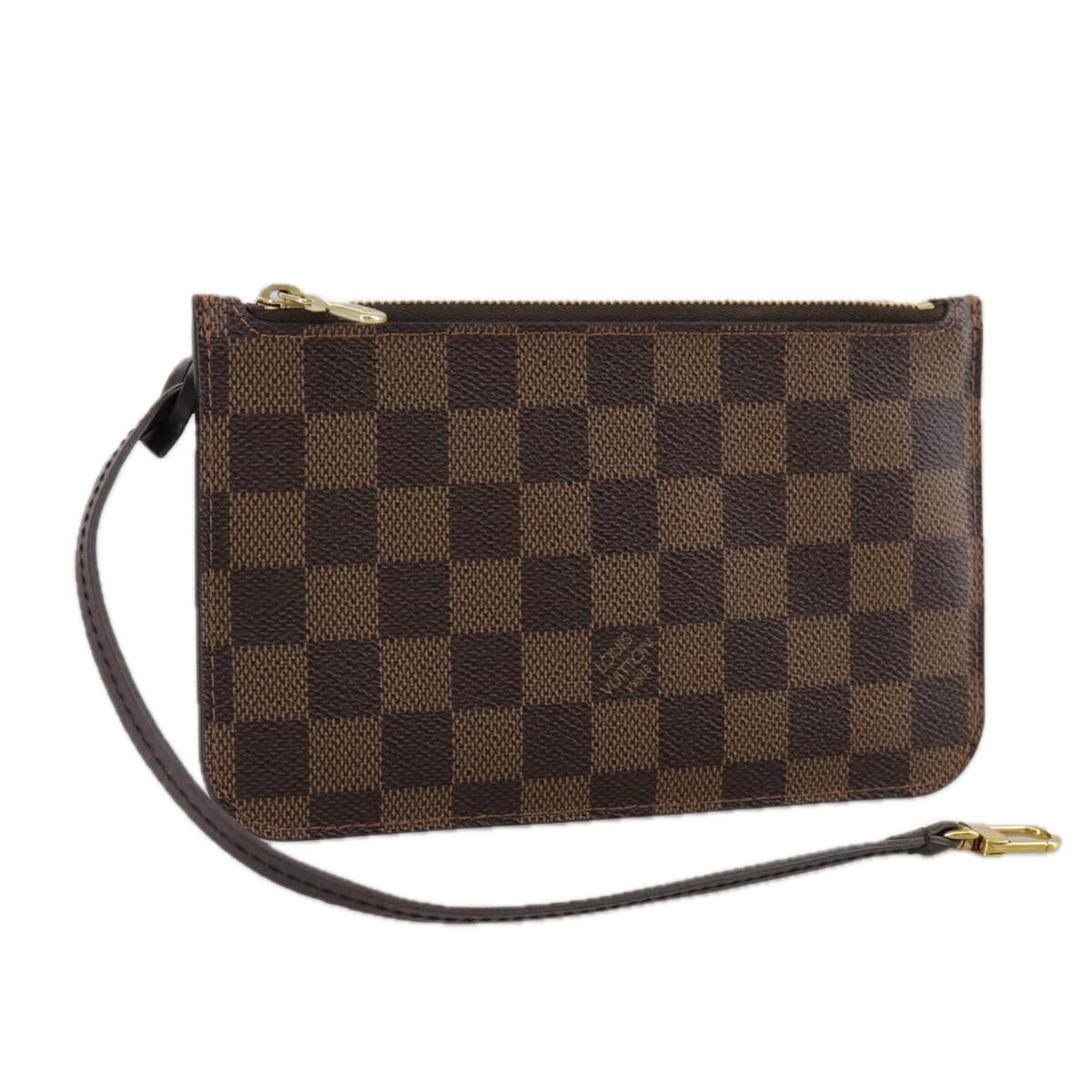 LOUIS VUITTON Damier Ebene Neverfull PM Pouch Pouch LV 108581