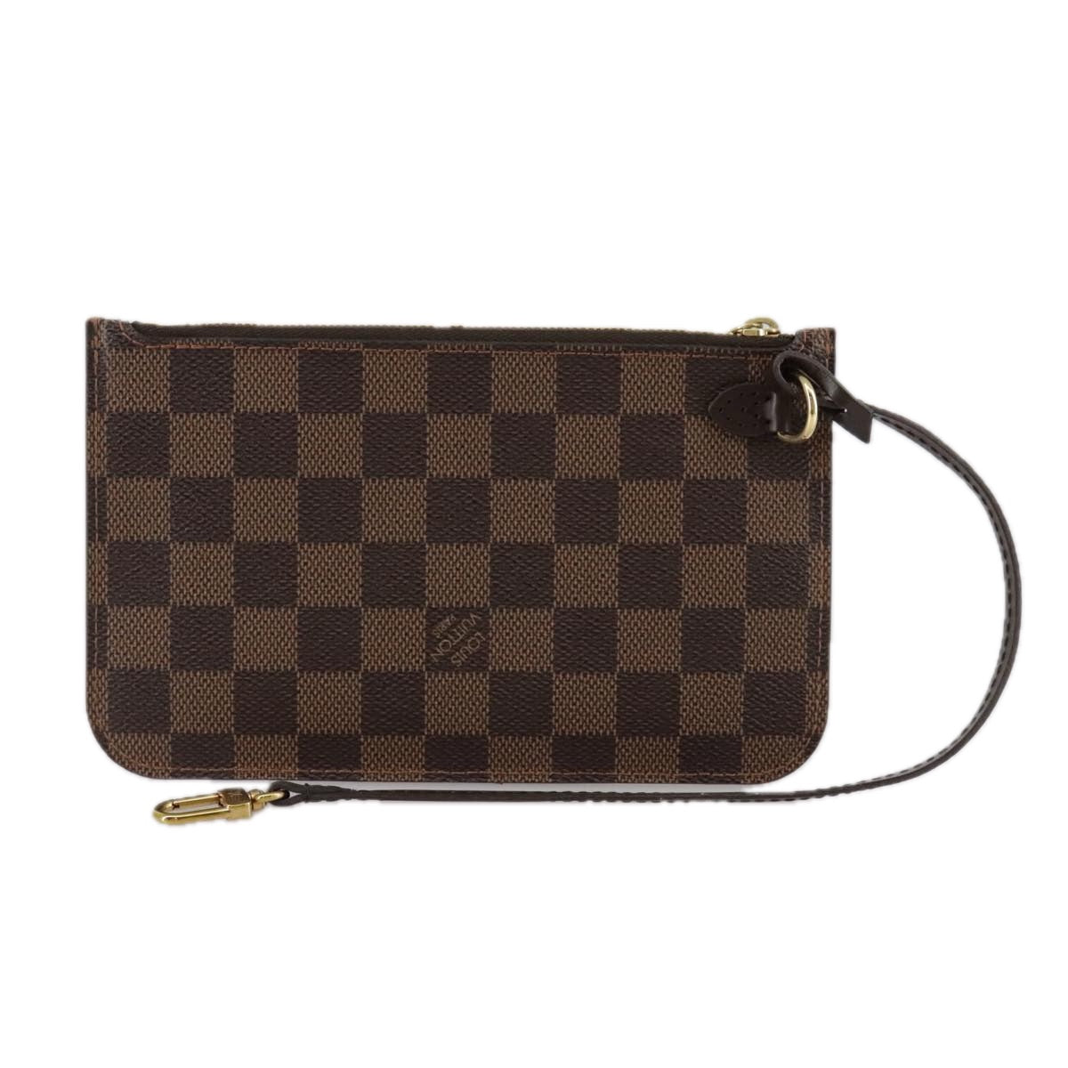 LOUIS VUITTON Damier Ebene Neverfull PM Pouch Pouch LV 108581