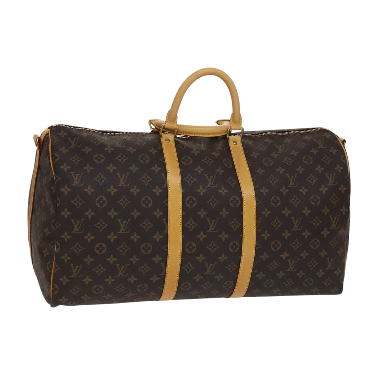 LOUIS VUITTON Monogram Keepall Bandouliere 55 Boston Bag M41414 LV 108586