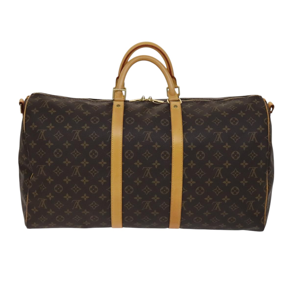 LOUIS VUITTON Monogram Keepall Bandouliere 55 Boston Bag M41414 LV 108586