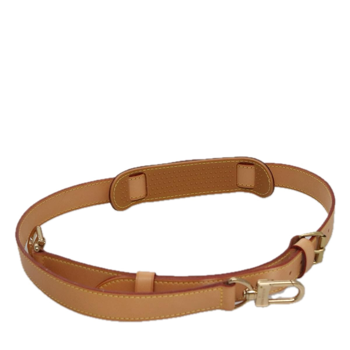 LOUIS VUITTON Adjustable Shoulder Strap Leather 34.6""-42.1"" Beige 108587