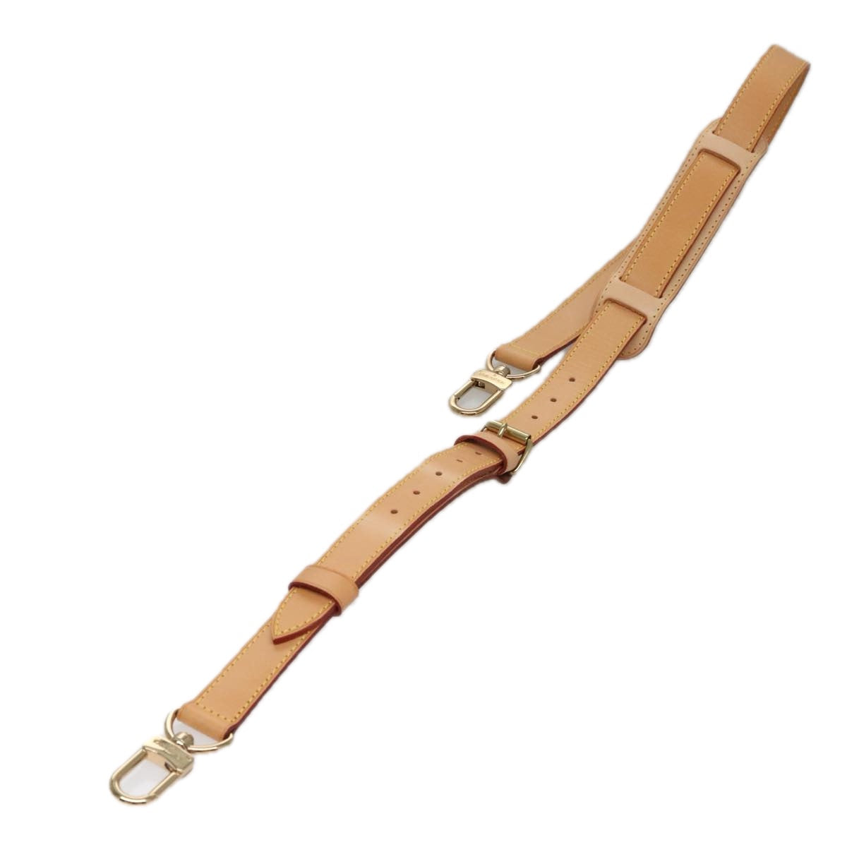 LOUIS VUITTON Adjustable Shoulder Strap Leather 34.6""-42.1"" Beige 108587