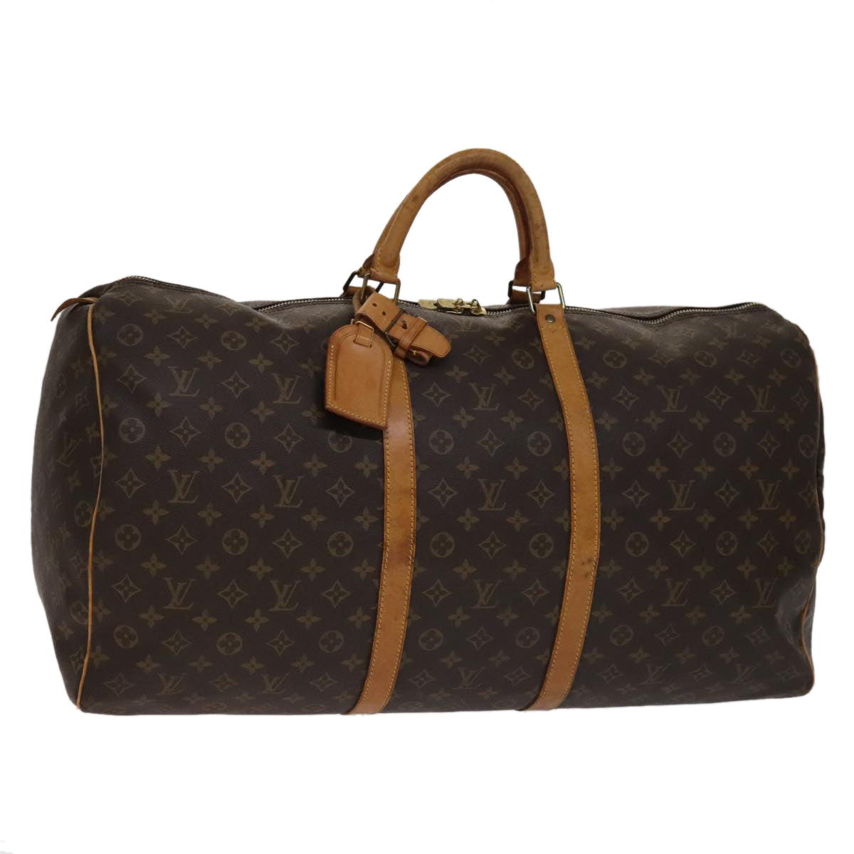LOUIS VUITTON Monogram Keepall 60 Boston Bag M41422 LV 108604