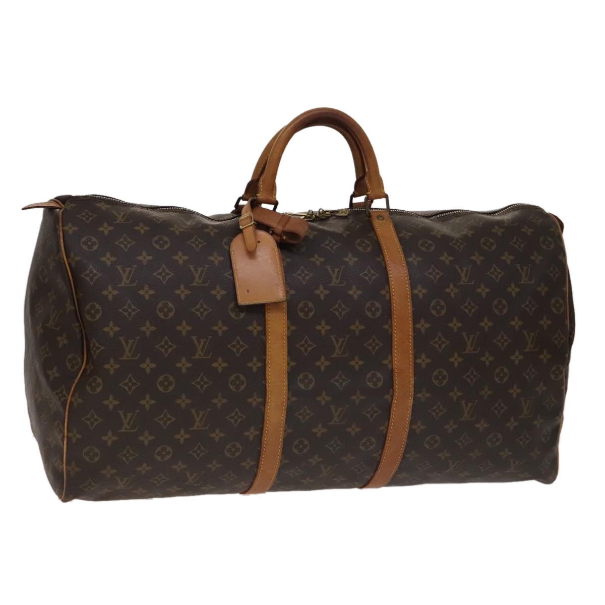 LOUIS VUITTON Monogram Keepall 60 Boston Bag M41422 LV 108605