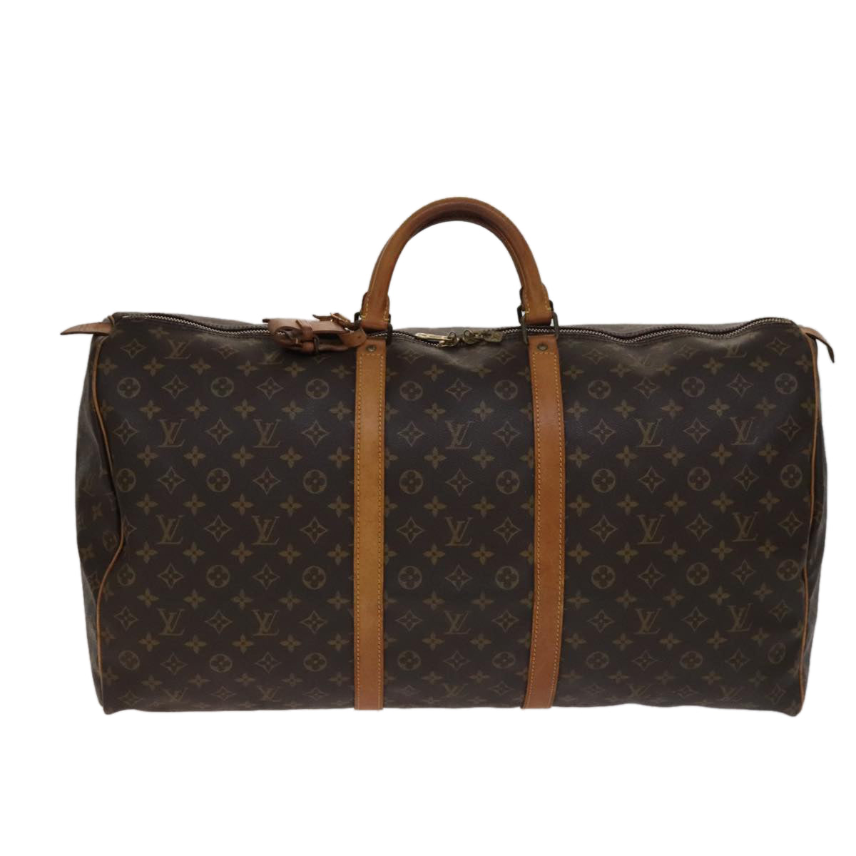 LOUIS VUITTON Monogram Keepall 60 Boston Bag M41422 LV 108605