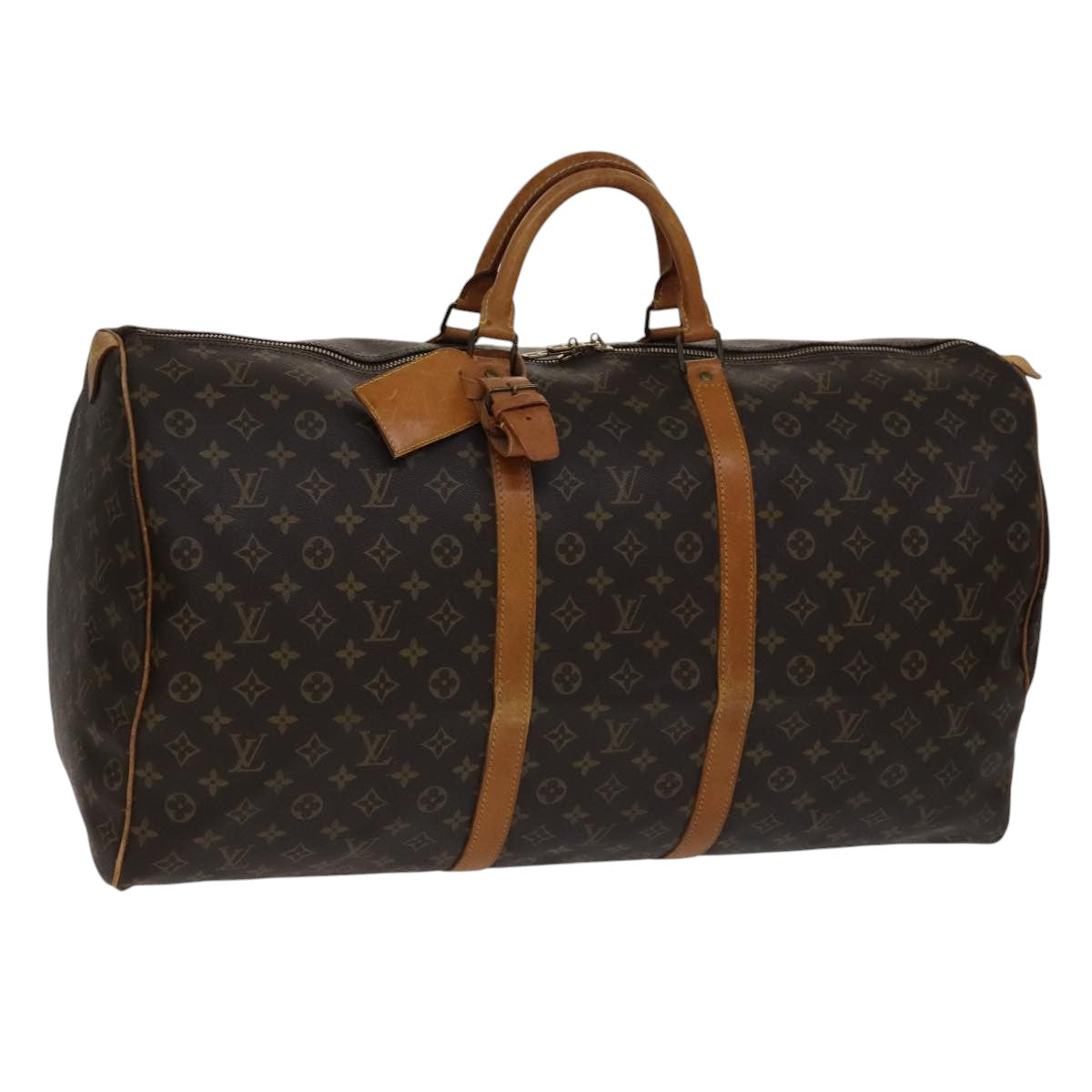 LOUIS VUITTON Monogram Keepall 60 Boston Bag M41422 LV 108611