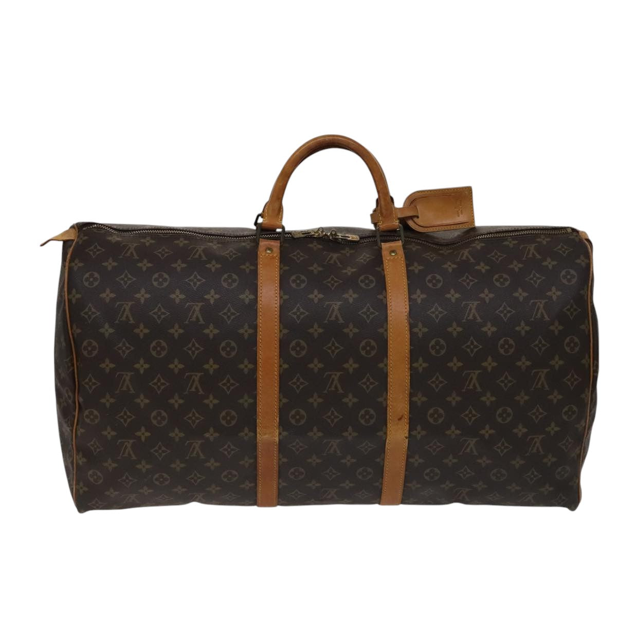LOUIS VUITTON Monogram Keepall 60 Boston Bag M41422 LV 108611