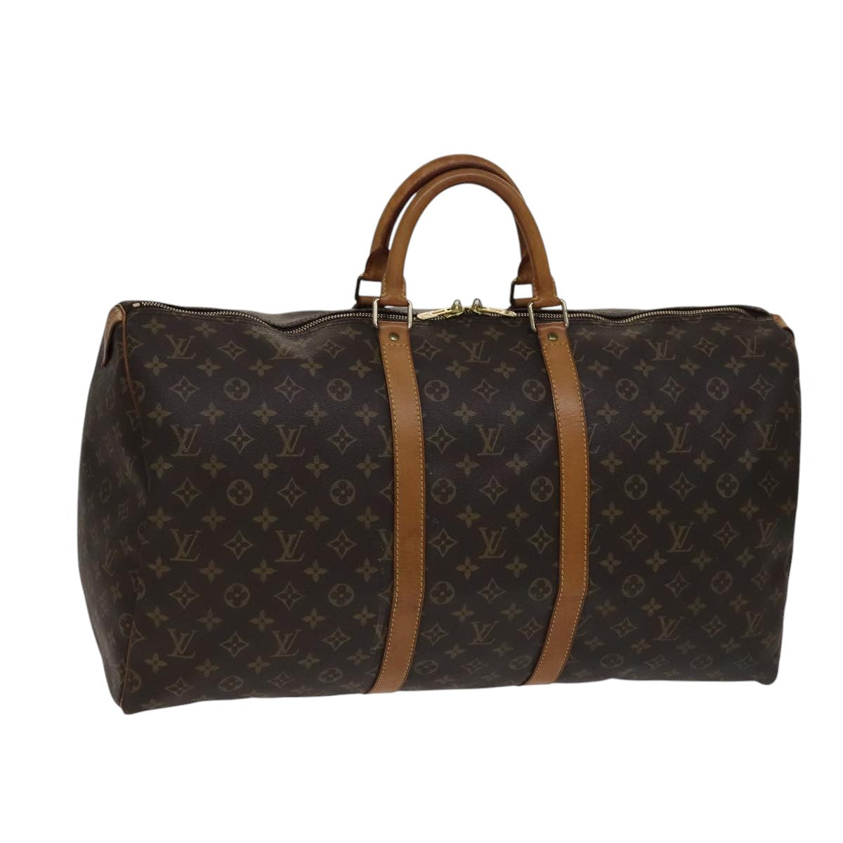 LOUIS VUITTON Monogram Keepall 55 Boston Bag M41424 LV 108613