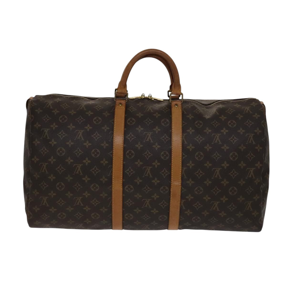LOUIS VUITTON Monogram Keepall 55 Boston Bag M41424 LV 108613