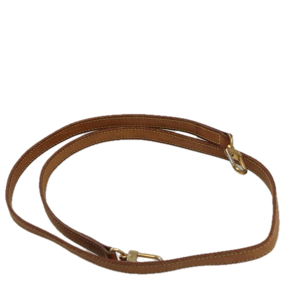 LOUIS VUITTON Shoulder Strap Leather 44.5"" Beige LV 108617