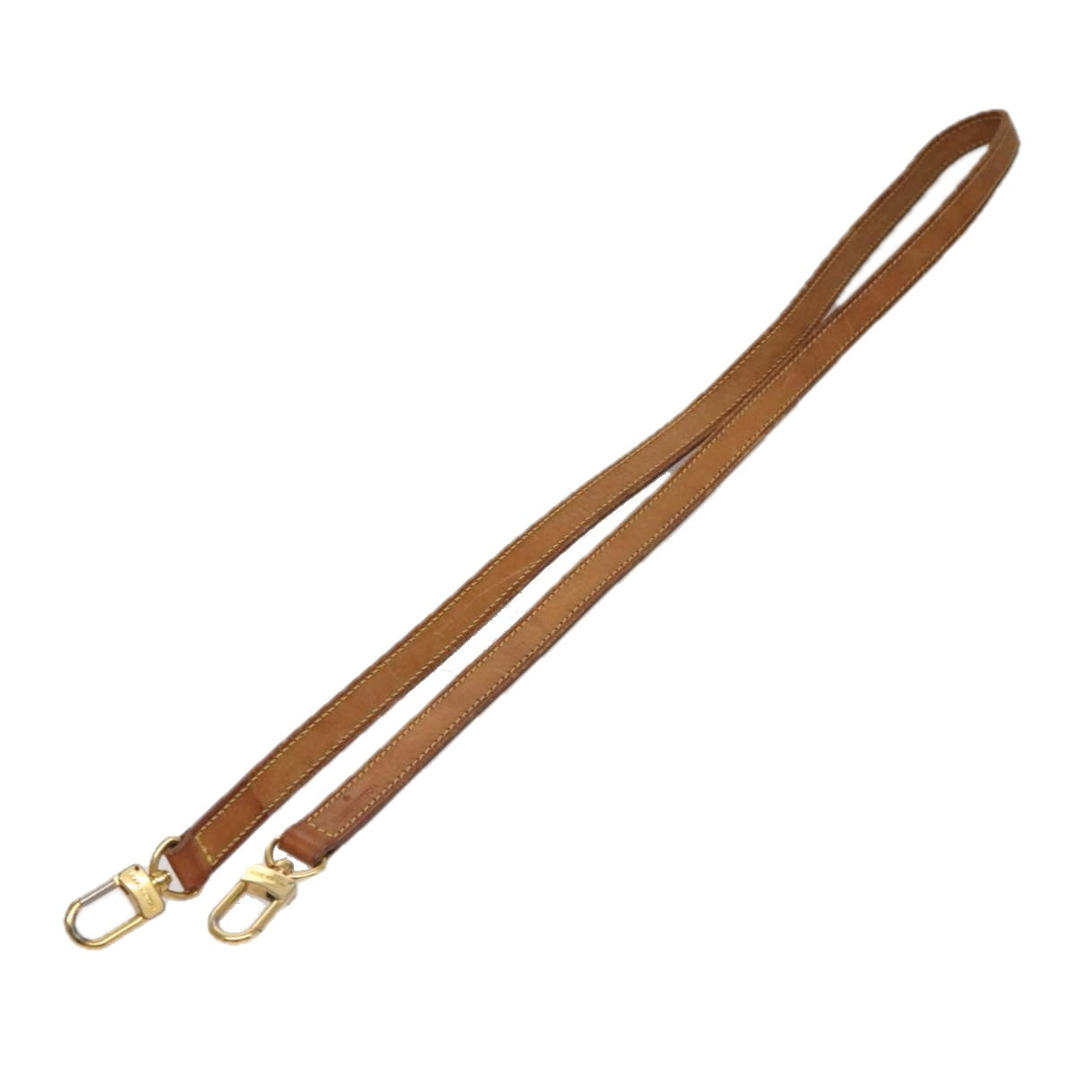 LOUIS VUITTON Shoulder Strap Leather 44.5"" Beige LV 108617