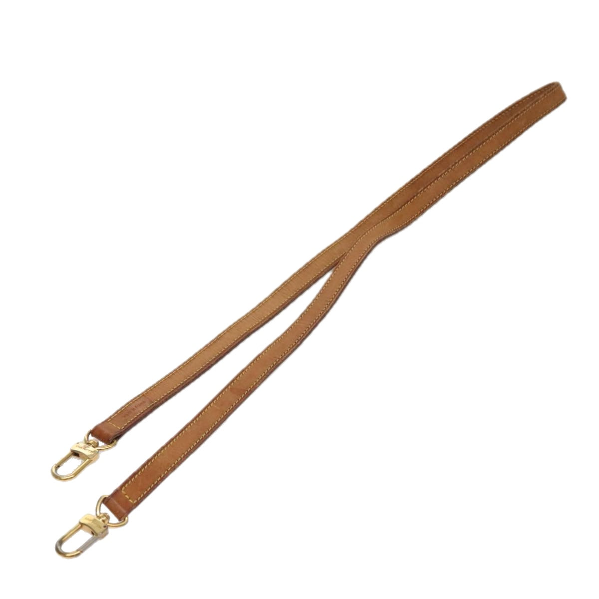 LOUIS VUITTON Shoulder Strap Leather 44.5"" Beige LV 108617