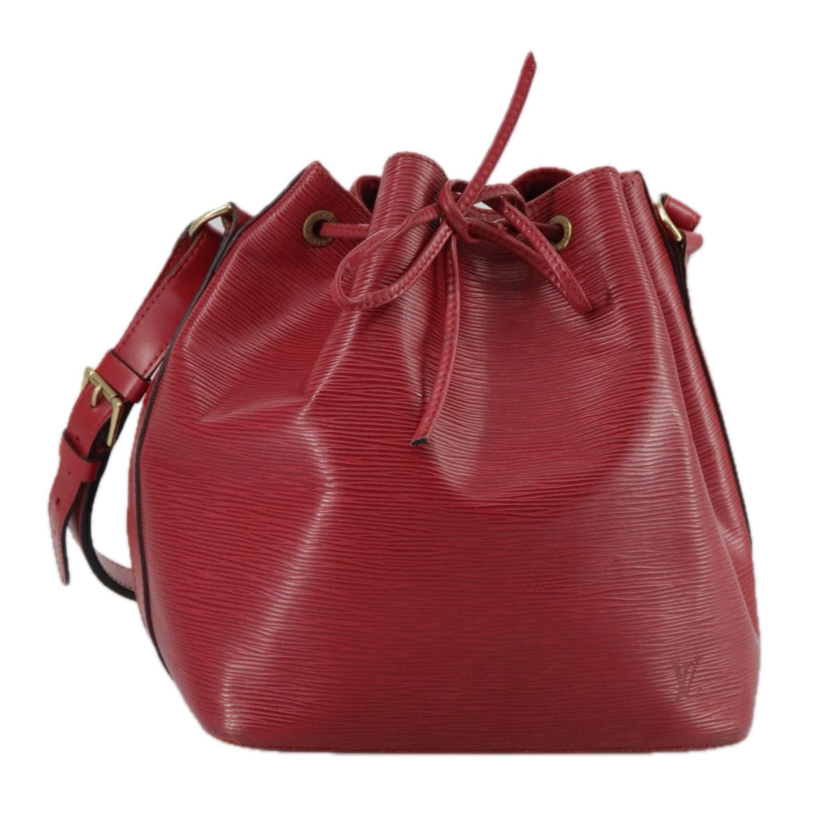LOUIS VUITTON Epi Petit Noe Shoulder Bag Red M44107 LV 108629