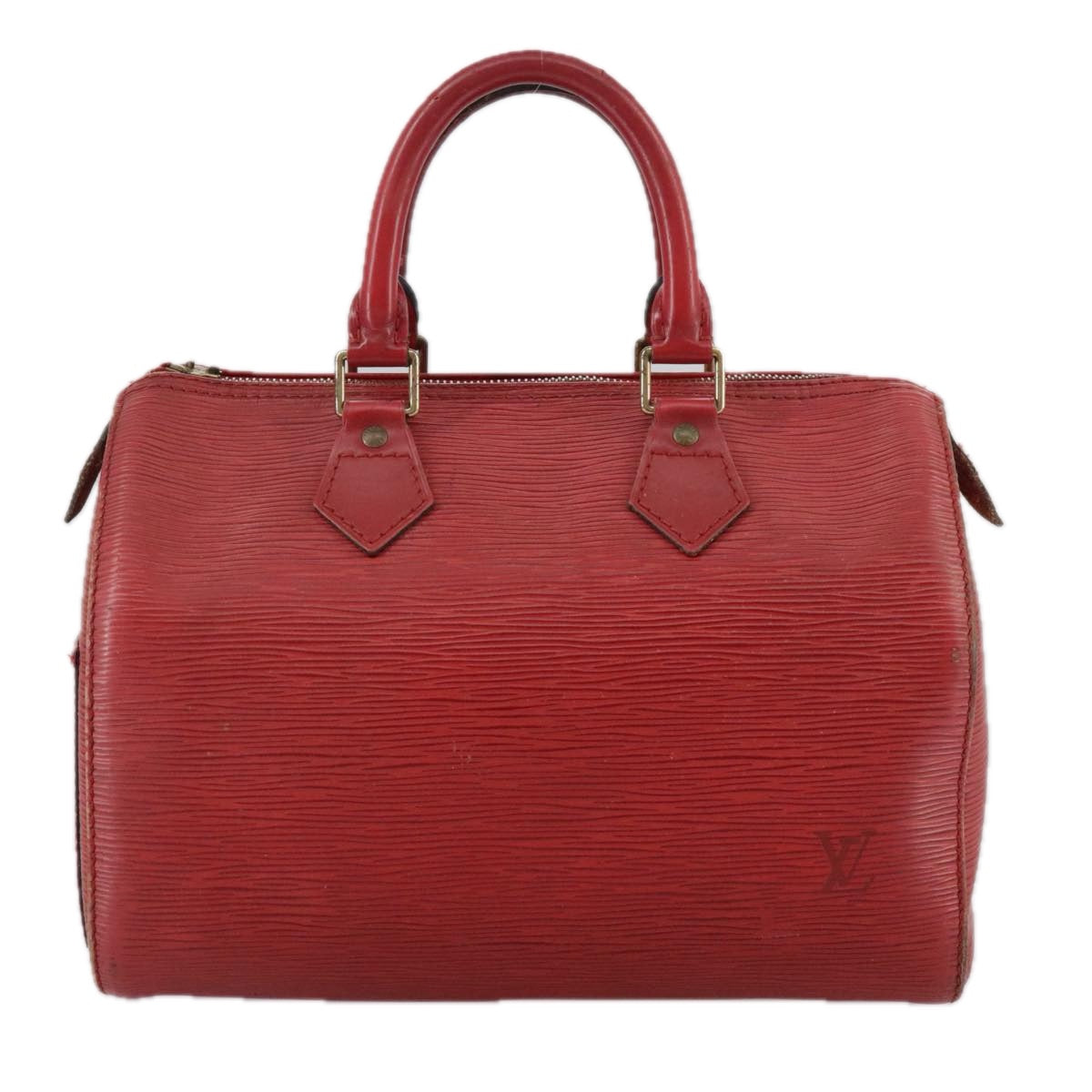 LOUIS VUITTON Epi Speedy 25 Hand Bag Castilian Red M43017 LV 108630