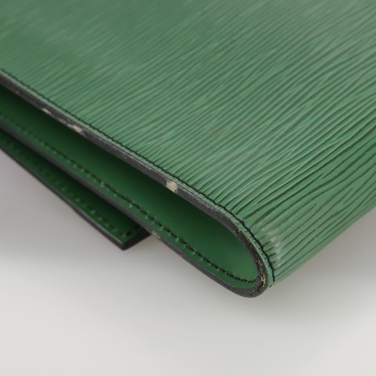 LOUIS VUITTON Epi Document case Clutch Bag Green LV 108636