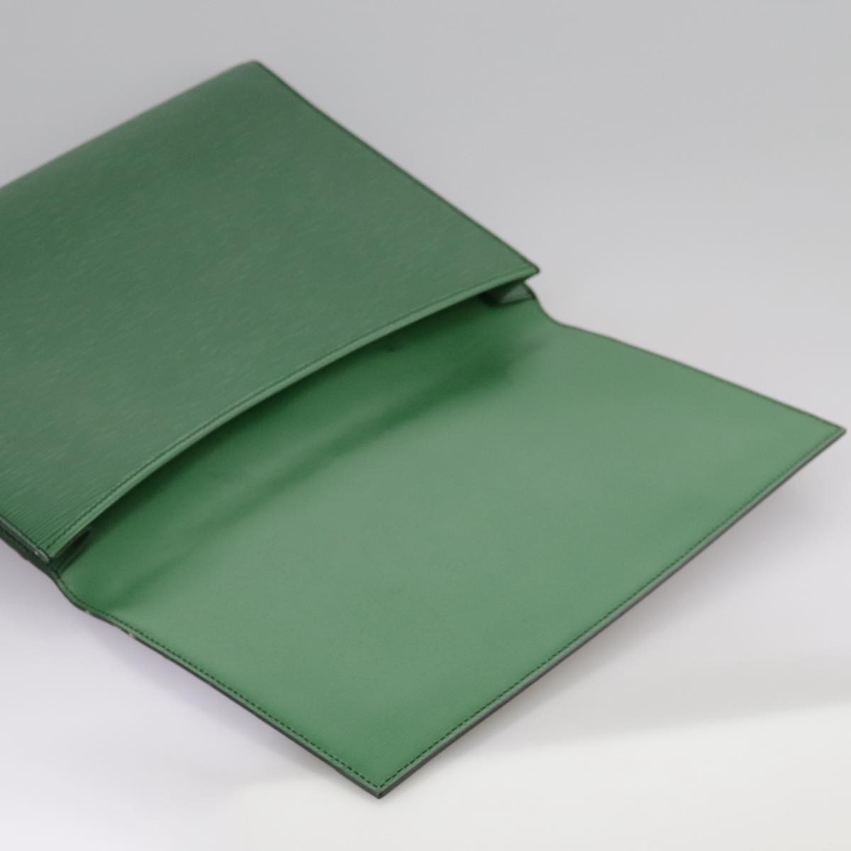 LOUIS VUITTON Epi Document case Clutch Bag Green LV 108636