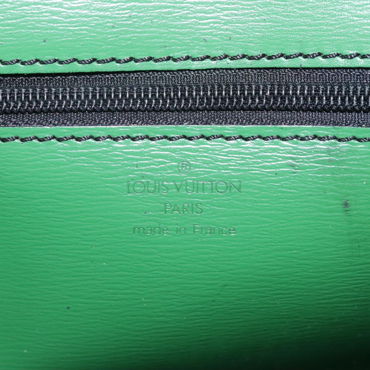 LOUIS VUITTON Epi Document case Clutch Bag Green LV 108636