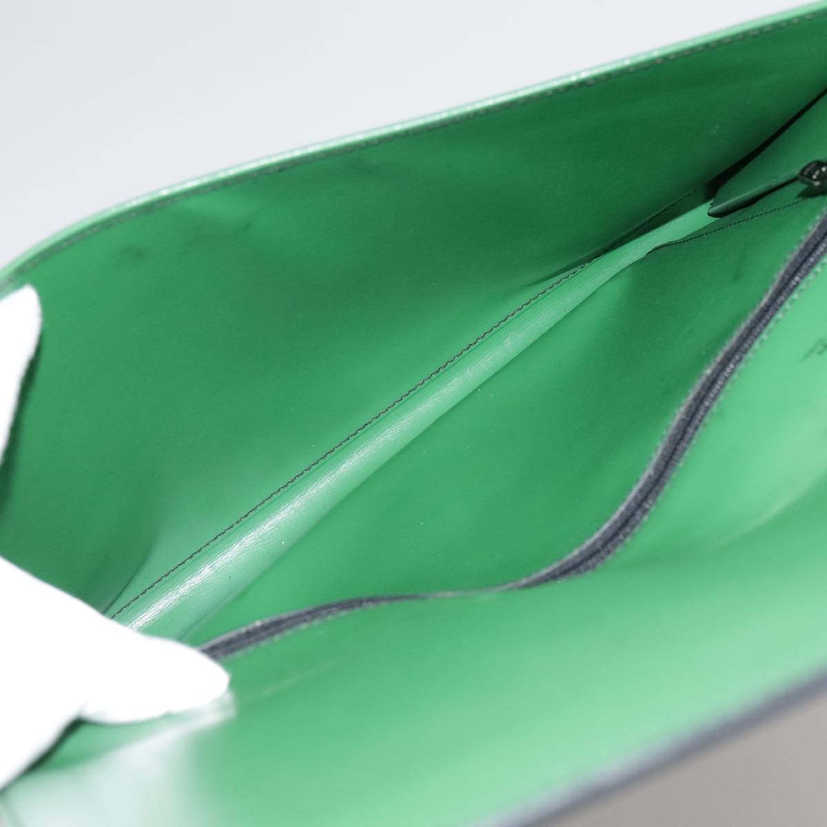 LOUIS VUITTON Epi Document case Clutch Bag Green LV 108636