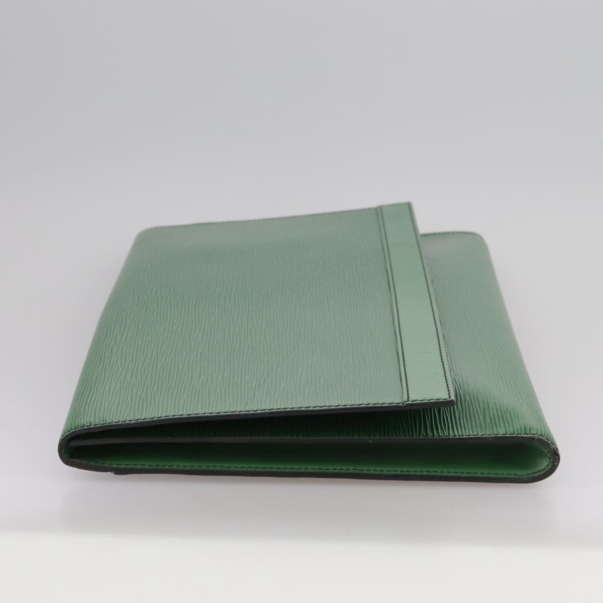 LOUIS VUITTON Epi Document case Clutch Bag Green LV 108636