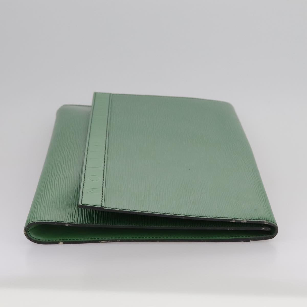 LOUIS VUITTON Epi Document case Clutch Bag Green LV 108636
