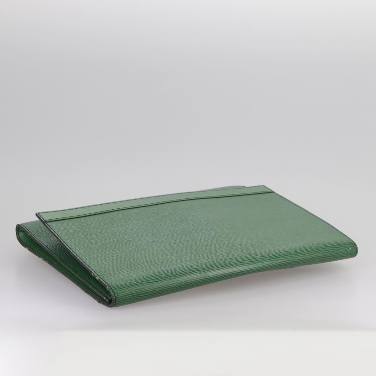 LOUIS VUITTON Epi Document case Clutch Bag Green LV 108636