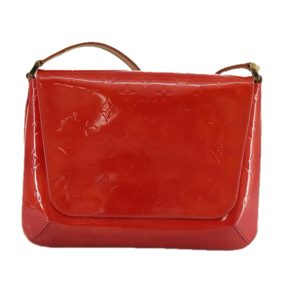 LOUIS VUITTON Monogram Vernis Thompson Street Bag Red M91094 LV 108640