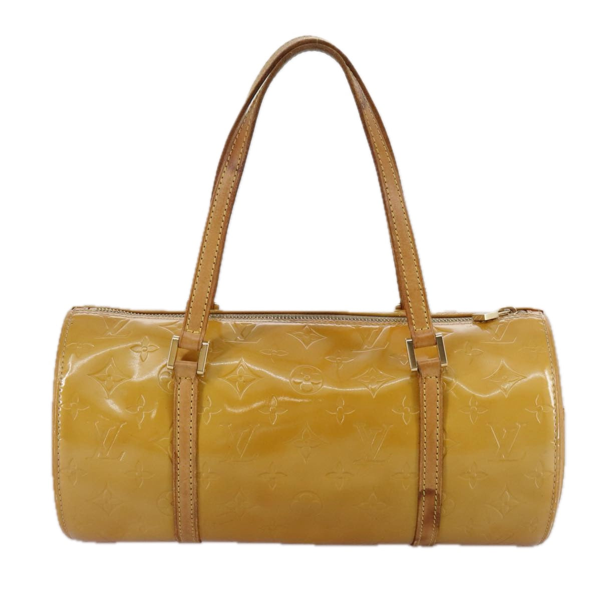 LOUIS VUITTON Monogram Vernis Bedford Hand Bag Beige M91006 LV 108647