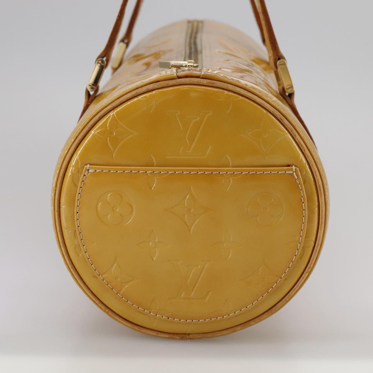 LOUIS VUITTON Monogram Vernis Bedford Hand Bag Beige M91006 LV 108647