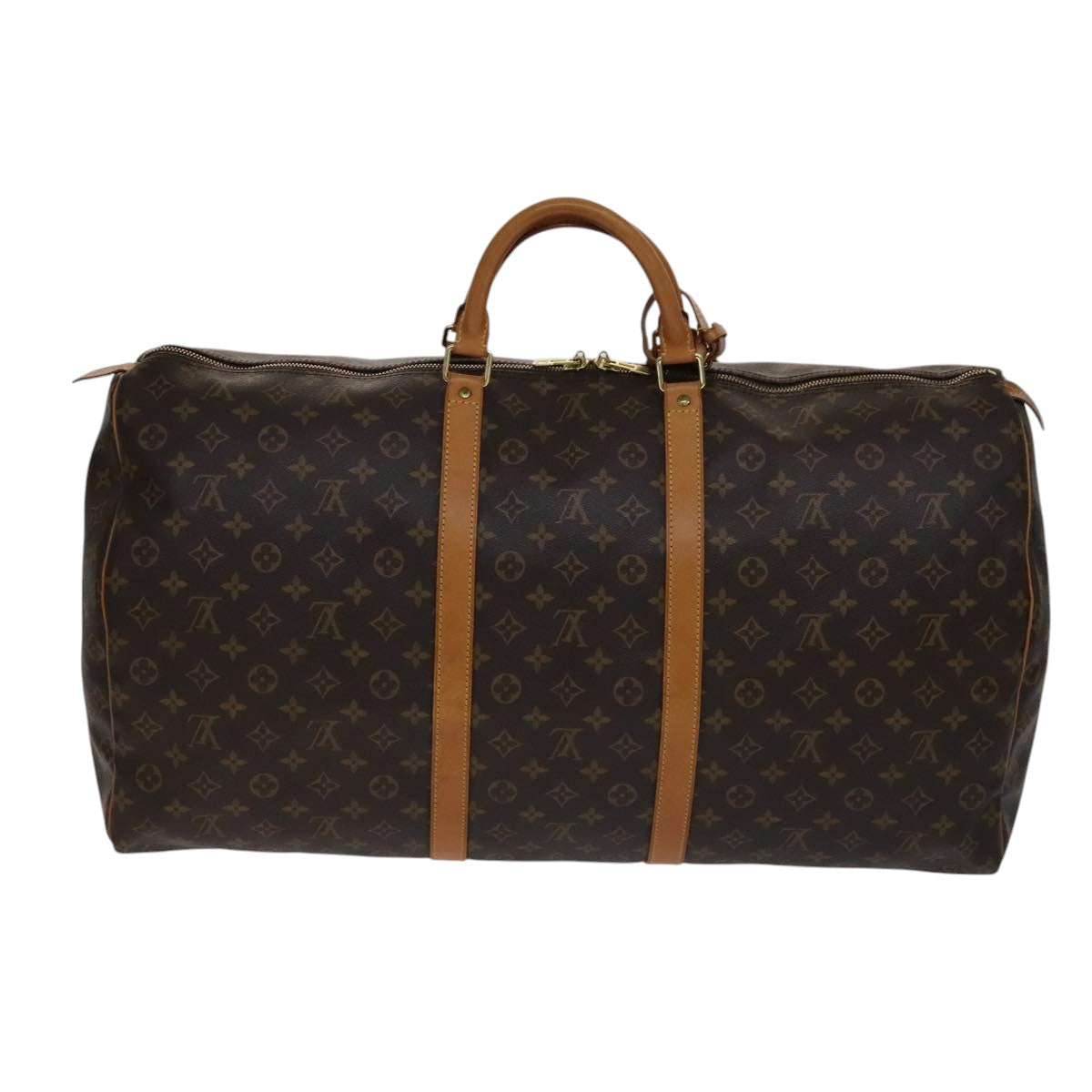 LOUIS VUITTON Monogram Keepall 60 Boston Bag M41422 LV 108673