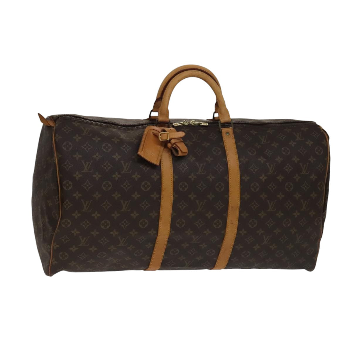 LOUIS VUITTON Monogram Keepall 60 Boston Bag M41422 LV 108674