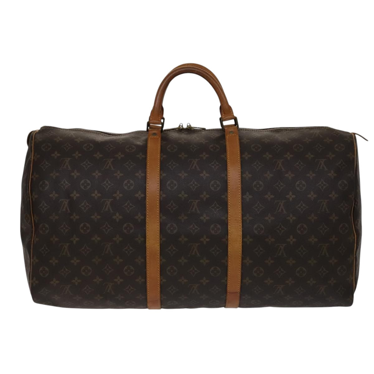 LOUIS VUITTON Monogram Keepall 60 Boston Bag M41422 LV 108676