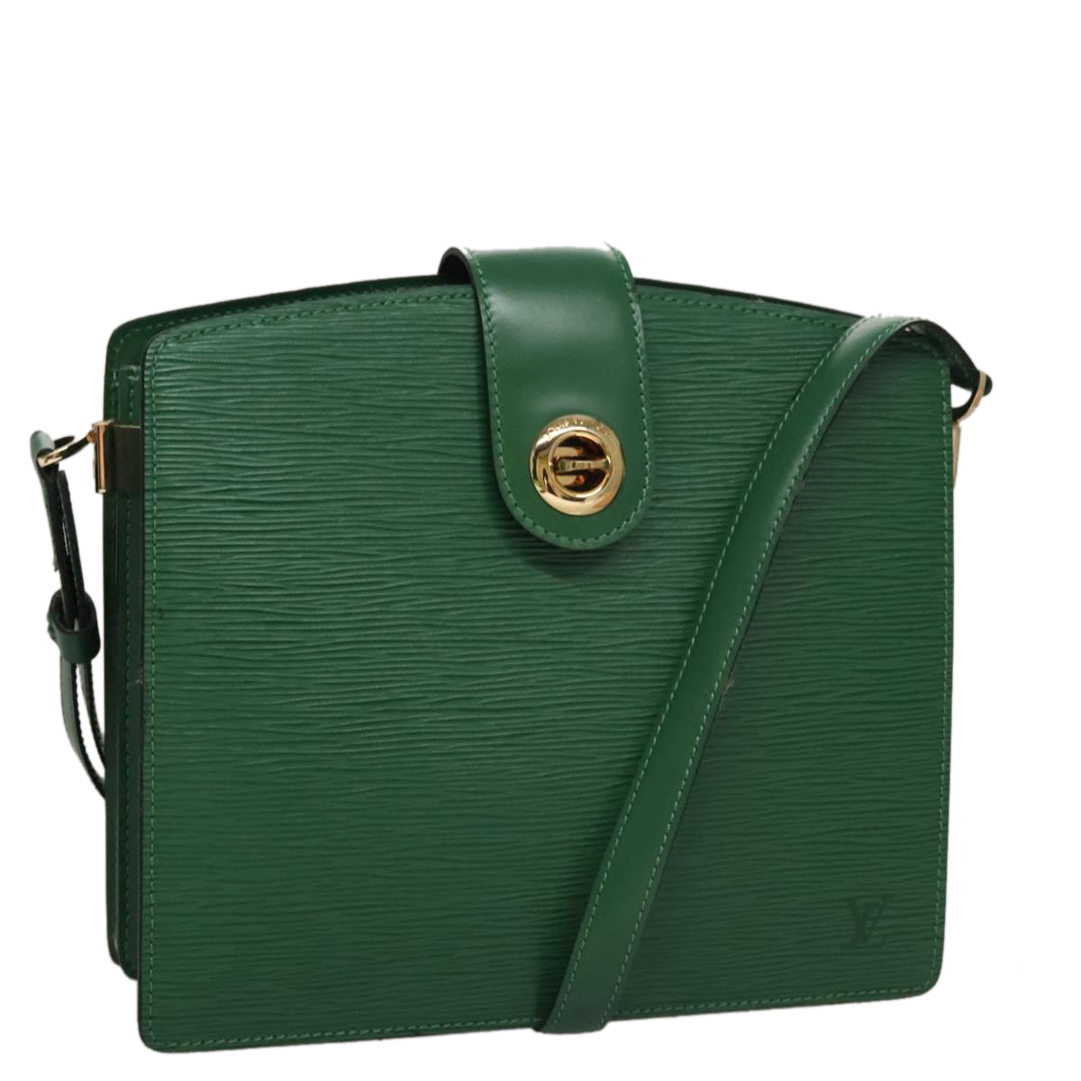 LOUIS VUITTON Epi Capuchin Shoulder Bag Green M52344 LV 108692