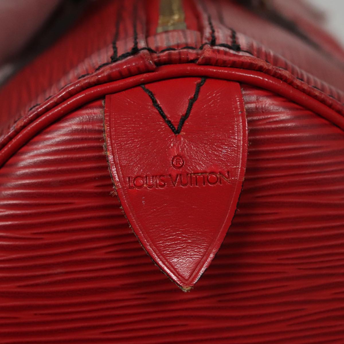 LOUIS VUITTON Epi Speedy 30 Hand Bag Castilian Red M43007 LV 108693