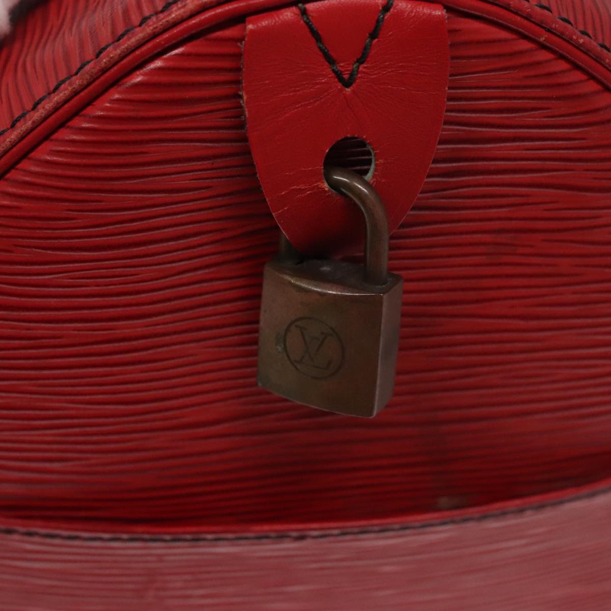 LOUIS VUITTON Epi Speedy 30 Hand Bag Castilian Red M43007 LV 108693