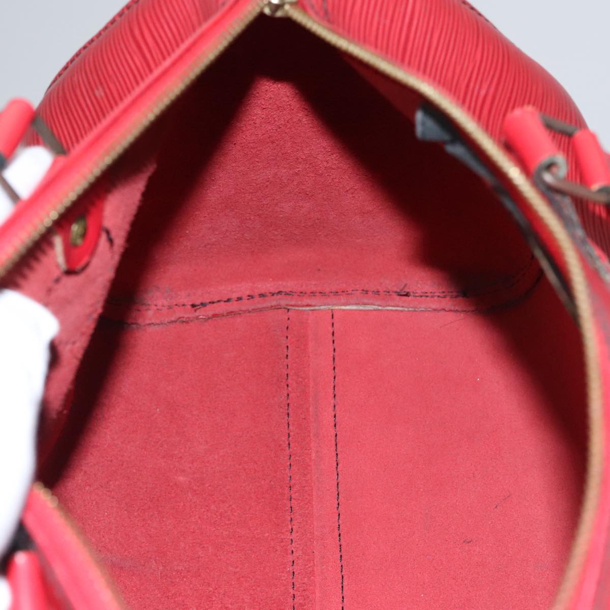 LOUIS VUITTON Epi Speedy 30 Hand Bag Castilian Red M43007 LV 108693