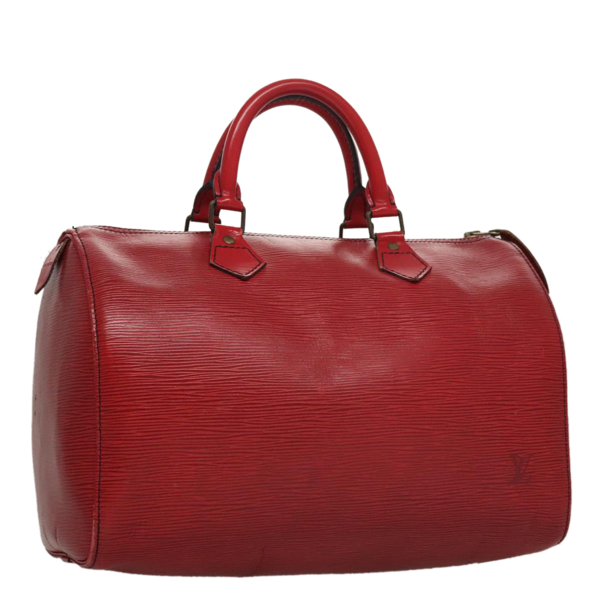LOUIS VUITTON Epi Speedy 30 Hand Bag Castilian Red M43007 LV 108693
