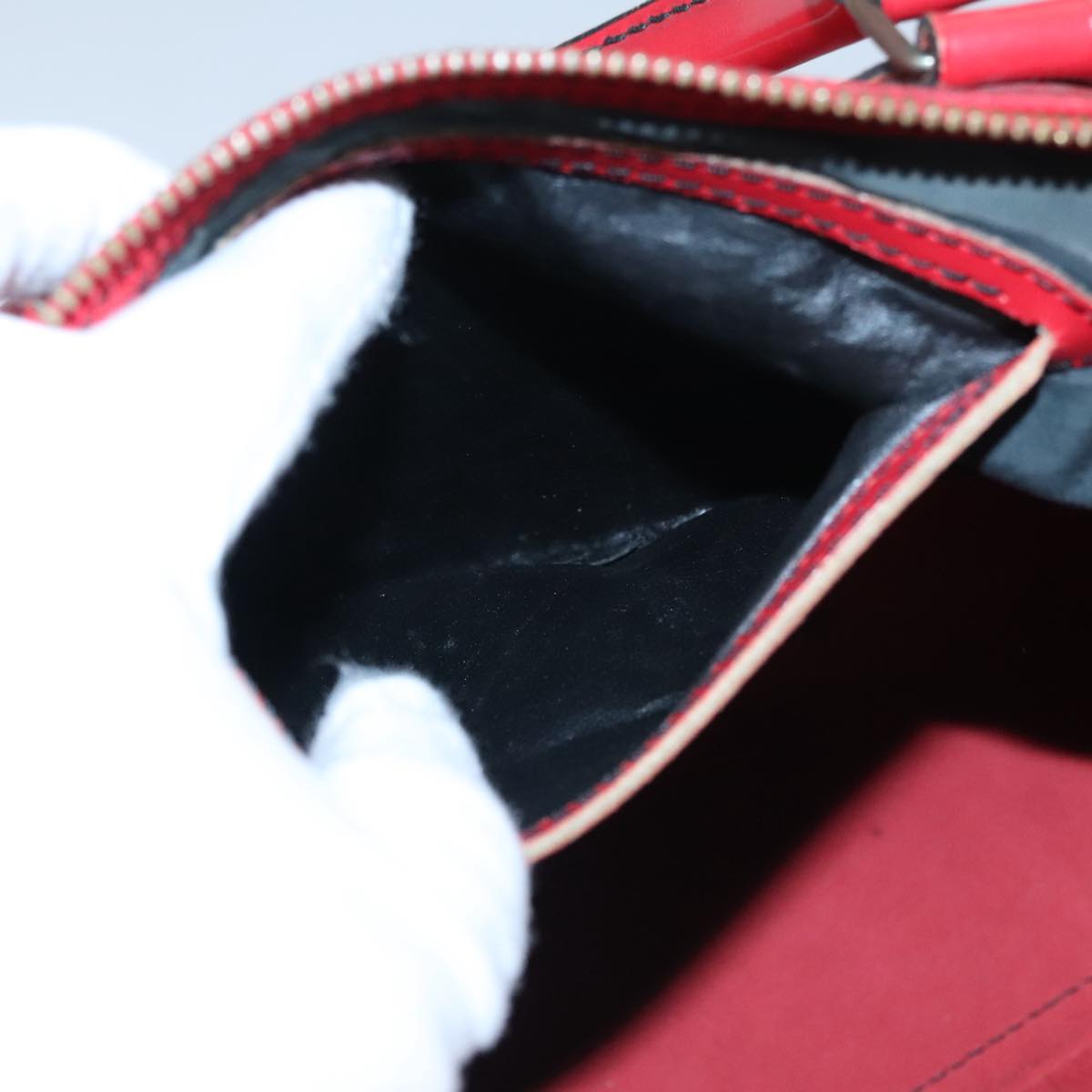 LOUIS VUITTON Epi Speedy 30 Hand Bag Castilian Red M43007 LV 108693