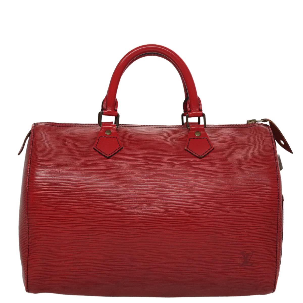 LOUIS VUITTON Epi Speedy 30 Hand Bag Castilian Red M43007 LV 108693