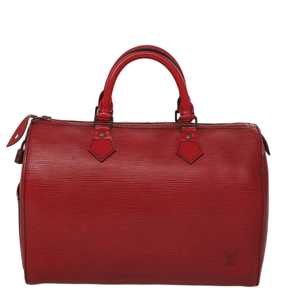 LOUIS VUITTON Epi Speedy 30 Hand Bag Castilian Red M43007 LV 108693
