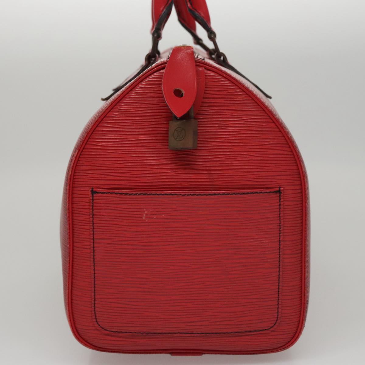 LOUIS VUITTON Epi Speedy 30 Hand Bag Castilian Red M43007 LV 108693