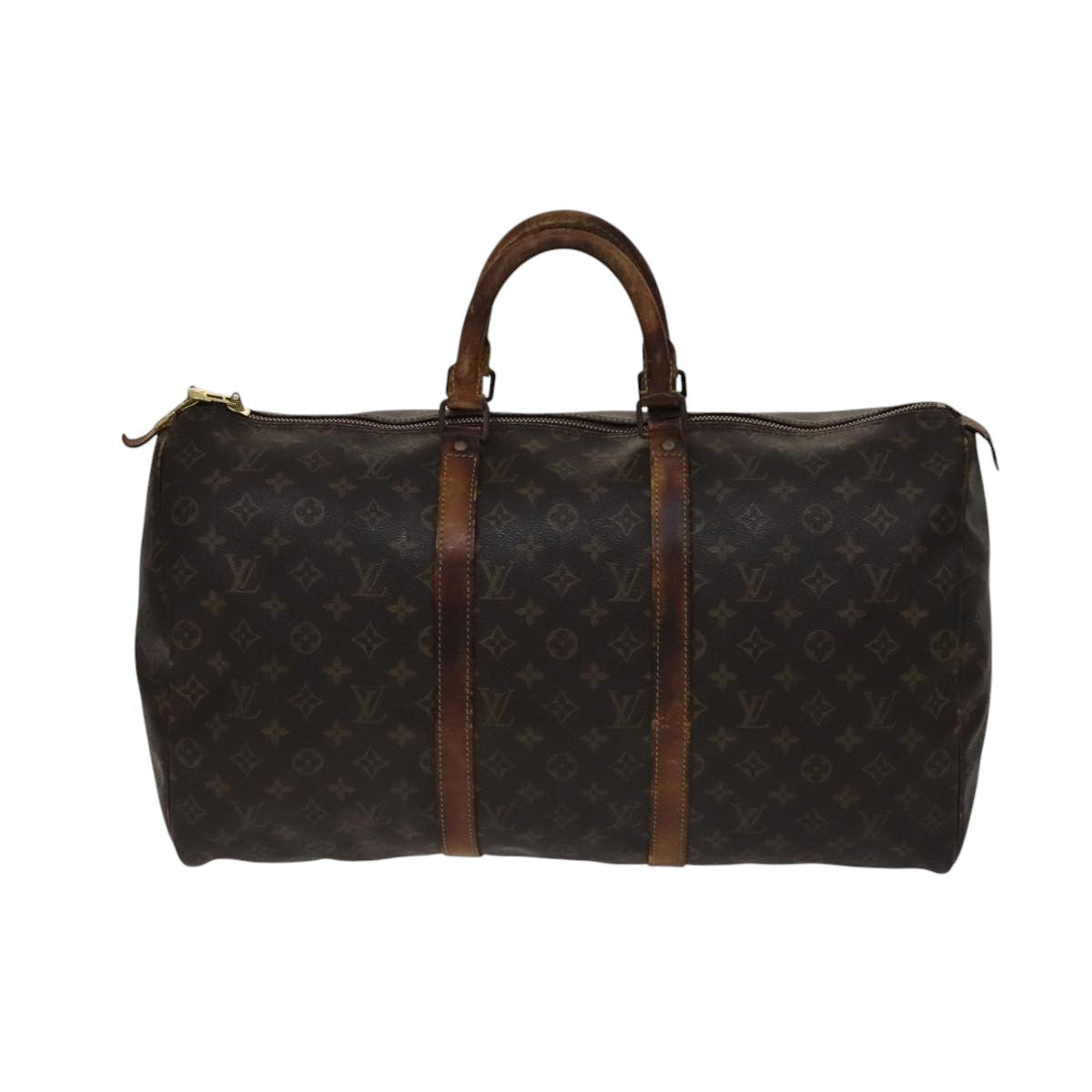 LOUIS VUITTON Monogram Keepall 50 Boston Bag M41426 LV 108704