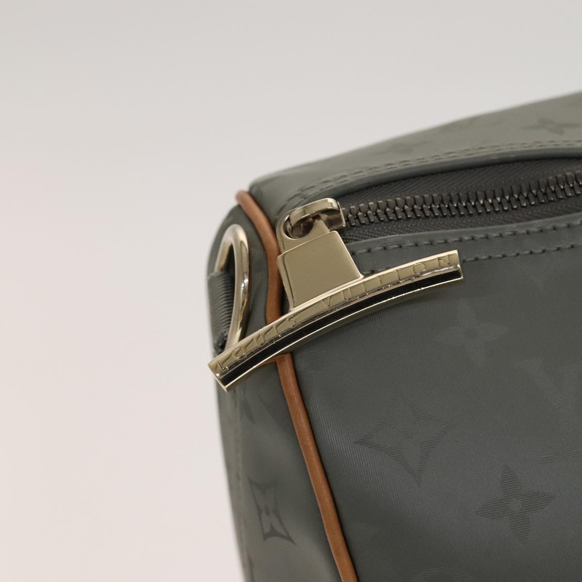 LOUIS VUITTON Titanium Keepall Bandouliere 50 Bag Silver M43886 LV 108706A