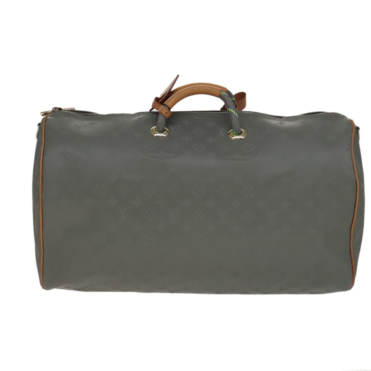 LOUIS VUITTON Titanium Keepall Bandouliere 50 Bag Silver M43886 LV 108706A