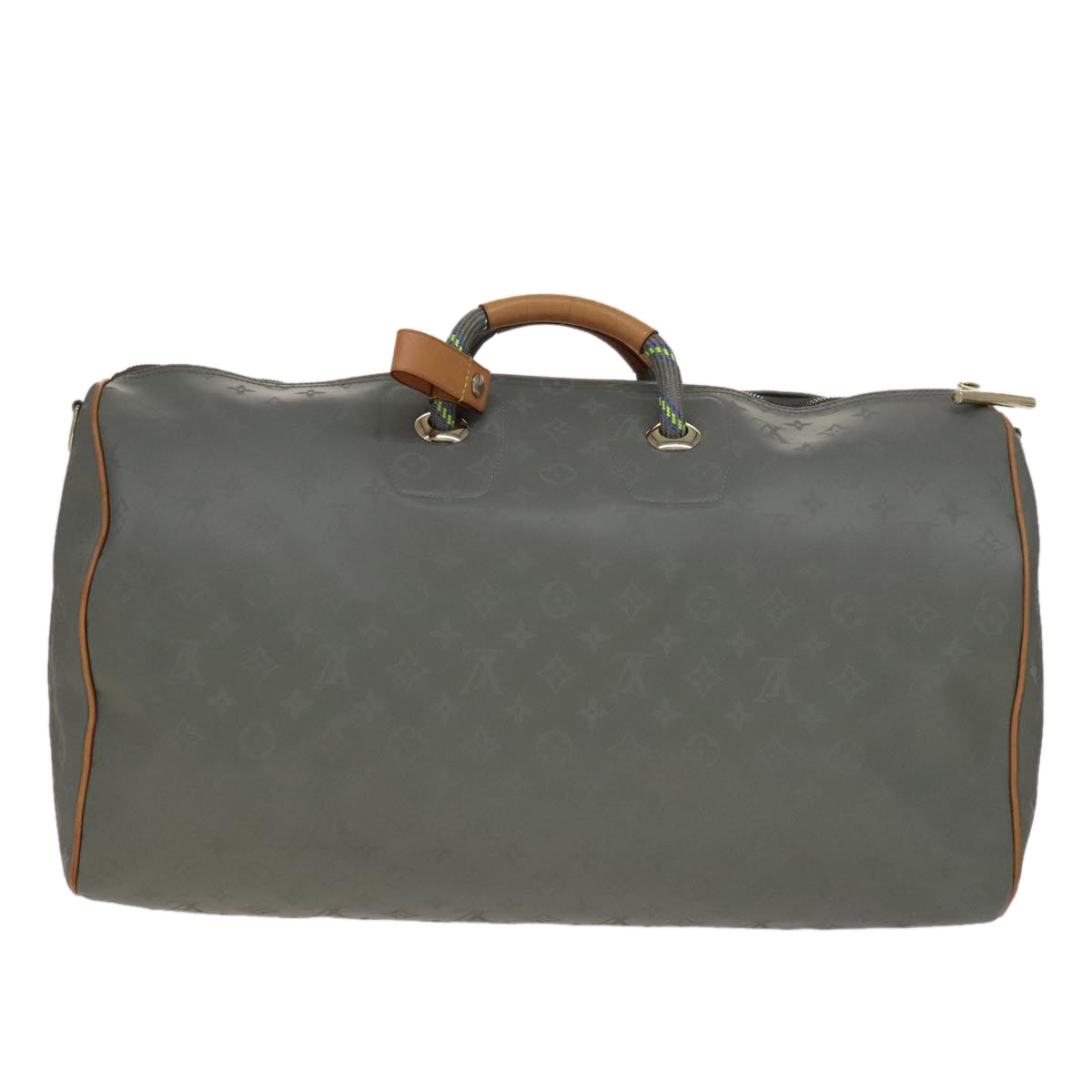 LOUIS VUITTON Titanium Keepall Bandouliere 50 Bag Silver M43886 LV 108706A