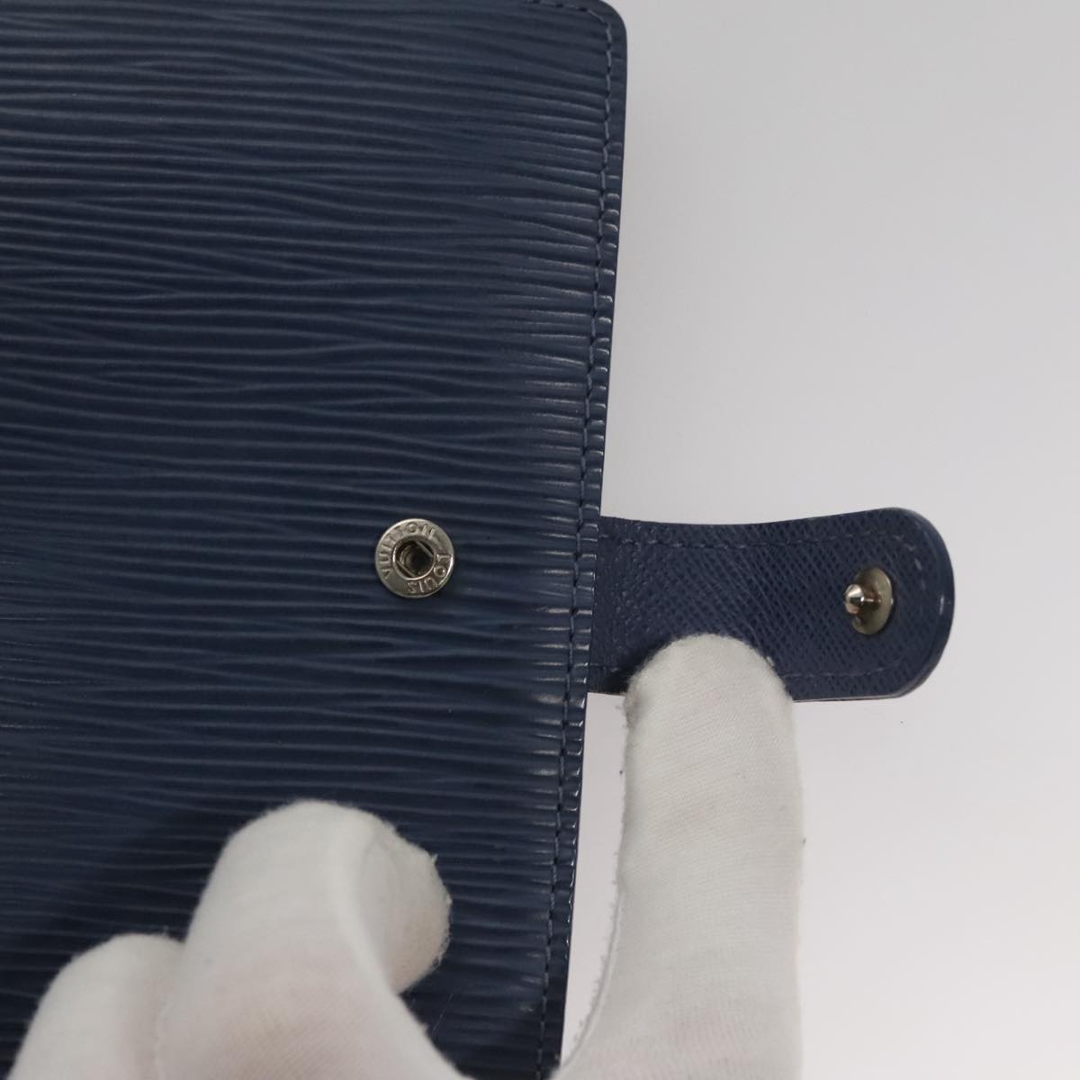 LOUIS VUITTON Epi Agenda MM Day Planner Cover Blue R20055 LV 108719