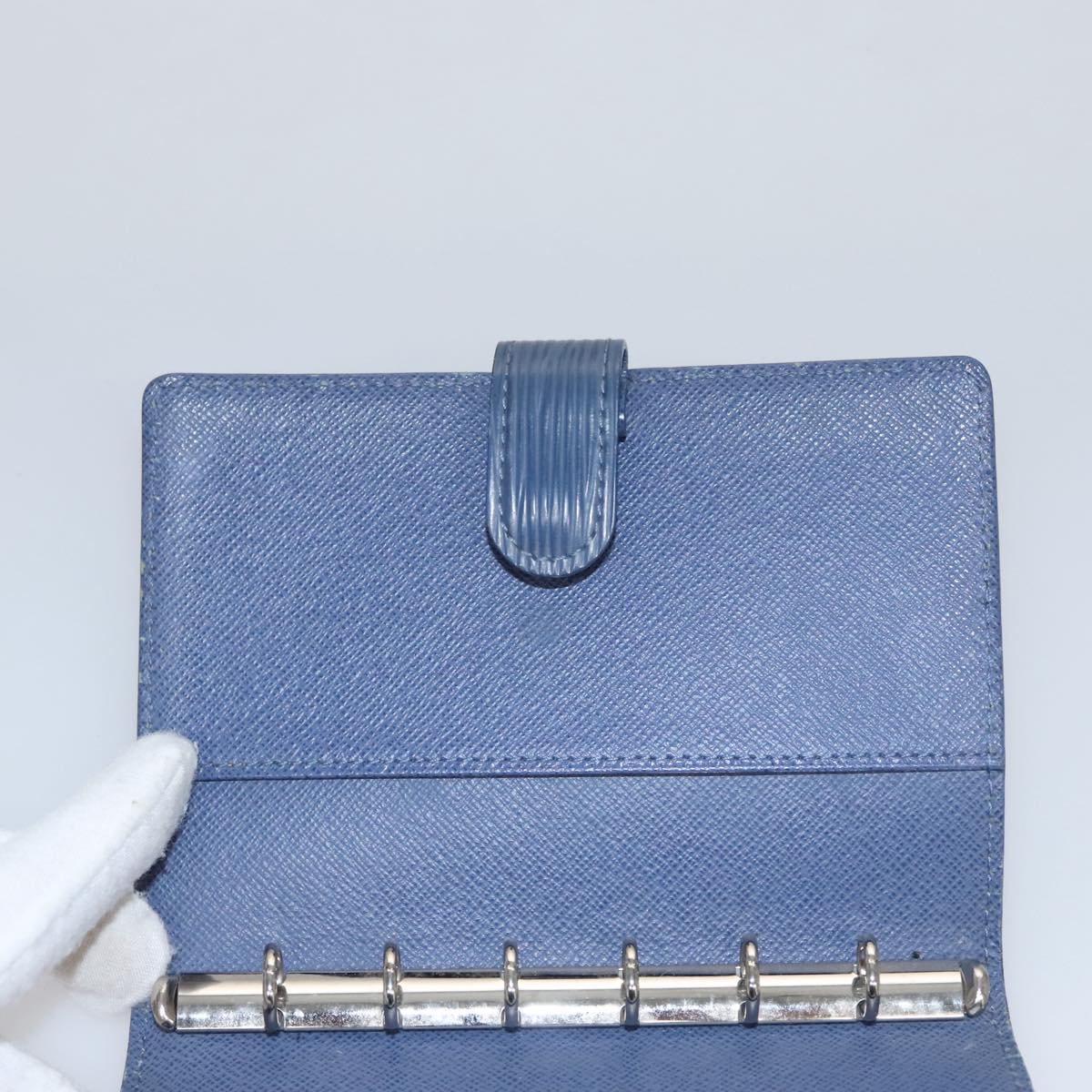 LOUIS VUITTON Epi Agenda MM Day Planner Cover Blue R20055 LV 108719